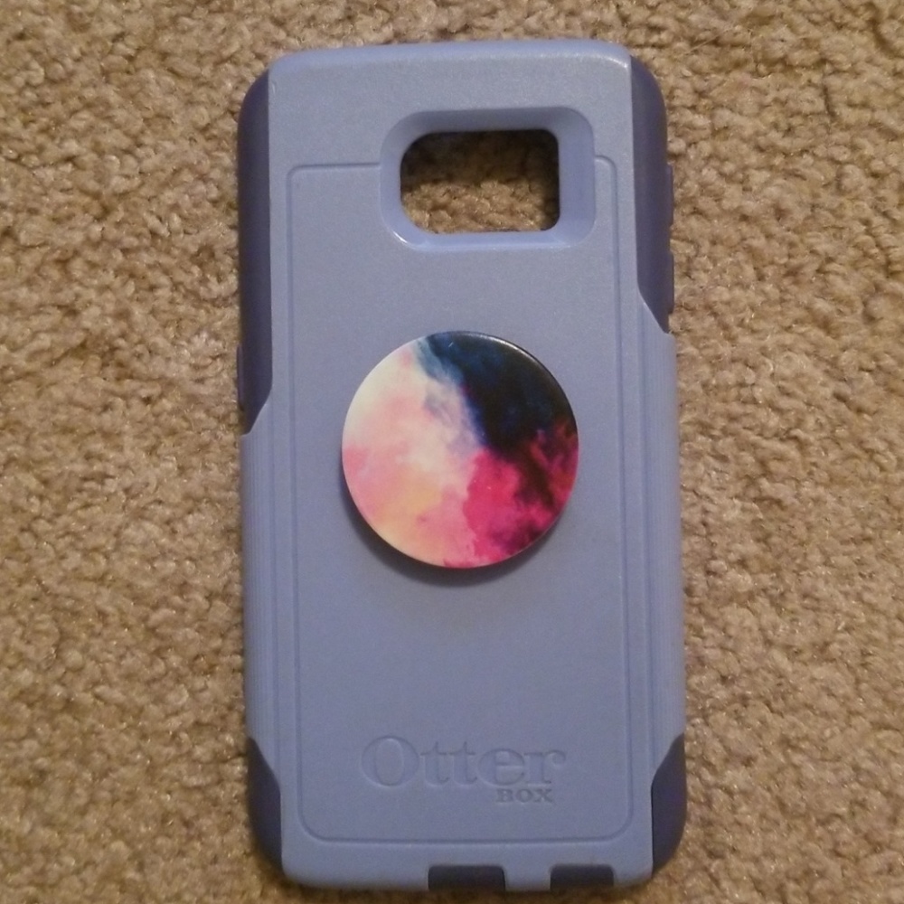 Otterbox case for Galaxy s6, pop socket included